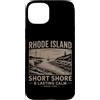 Studio Vintage Stile Costiero Custodia per iPhone 15 Plus Arte Costiera del Rhode Island con Faro Vintage