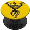 Embercore Tees and Phoenix Arcana Gifts Phoenix Fantasy Fire Bird, arte in stile tribale, nera PopSockets PopGrip Adesivo