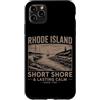 Studio Vintage Stile Costiero Custodia per iPhone 11 Pro Max Arte Costiera del Rhode Island con Faro Vintage