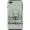 French Bulldog Coffee Book Lovers Readin Custodia per iPhone 7 Plus/8 Plus Bulldog francese Book Lover Coffee Reader Dog Lover