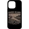 Studio Vintage Stile Costiero Custodia per iPhone 14 Pro Max Arte Costiera del Rhode Island con Faro Vintage