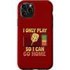 Low Social Battery Pickleball Custodia per iPhone 11 Pro Giocando così posso andare a casa Pickleball Paddle