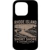 Studio Vintage Stile Costiero Custodia per iPhone 15 Pro Arte Costiera del Rhode Island con Faro Vintage
