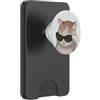 PopSockets - Impugnatura per telefono a forma di gatto, motivo: gatto pixel PopSockets PopWallet per MagSafe