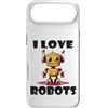 Robots, Space Tech and Robotics Custodia per iPhone Air I love Robots, divertente Robot