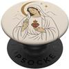 Marian Devotion Floral Faith Designs for Maria Cattolica Fede Preghiera Religiosa PopSockets PopGrip Adesivo