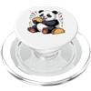 Panda Eating Tacos Panda Graphic Panda Mangiare Taco Messicano Panda Divertente Tacos Cinco De Mayo PopSockets PopGrip per MagSafe