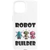 Robots, Space Tech and Robotics Custodia per iPhone 15 Robot Builder, divertente Robot