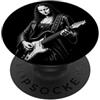 GuitaristbyAxis1 Divertente Monna Lisa Chitarra Rock Art Illustrazione PopSockets PopGrip Adesivo