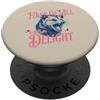 Sarcastic Feral Funny Delight Humor Vint Divertente sarcastico opossum prima di tutto Io sono una delizia retrò anni '80 PopSockets PopGrip Adesivo