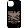 Studio Vintage Stile Costiero Custodia per iPhone 14 Plus Arte Costiera del Rhode Island con Faro Vintage