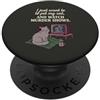 Cozy Crime Cat Co Divertente Voglio solo accarezzare il mio gatto e guardare omicidi spettacoli 7 PopSockets PopGrip Adesivo