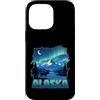 Alaska State US National Park Alaskan AK Custodia per iPhone 14 Pro Max Alaska Lights Aurora Borealis Visualizzazione delle vacanze in Alaska