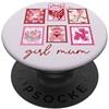 Mum Life Fun Supercute Fiocco Rosa Teddy Girl Mum PopSockets PopGrip Adesivo