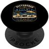 PGH Beach Club Funny Pittsburgh Designs Pittsburgh Beach Club Nessun oceano Nessun problema Yinz PGH 412 Amore PopSockets PopGrip Adesivo