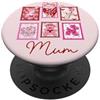 Mum Life Fun Supercute Fiocco Rosa Teddy Best Mum In the World PopSockets PopGrip Adesivo