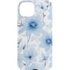 Floral Aesthetic Flower Botanical Patter Custodia per iPhone 15 Plus Azzurro Acquerello Fiori Margherita Motivo Floreale Pastello