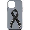 Skin Cancer Awareness Cancer Ribbons Custodia per iPhone 12 mini Nastro di cancro della pelle Nero Sopravvissuto Combattente Chemo Melanom