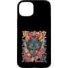 TOKYO WAVES Oni Mask Designs Custodia per iPhone 15 Plus Maschera giapponese del diavolo Yokai del diavolo Hannya Giappone Oni