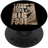 InGENIUS Magliette e Regali di Umorismo Sasquatch ha trovato Gesù mentre cercava Bigfoot Umorismo PopSockets PopGrip Adesivo