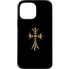 LUKE GALLERY Custodia per iPhone 13 Pro Max The Yellow Shine Pave Diamonds Gold Cross