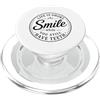 Sarcasm Supply Co. Spilla retrò con scritta Life Is Short Smile While You Still Have Teeth PopSockets PopGrip per MagSafe