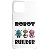 Robots, Space Tech and Robotics Custodia per iPhone 16 Pro Max Robot Builder, divertente Robot