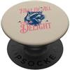 Sarcastic Feral Funny Delight Humor Vint Divertente procione sarcastico prima di tutto Io sono una delizia retrò anni '80 PopSockets PopGrip Adesivo