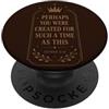 Christian Women Queen Bible Verse Faith Ester Bibbia Verse Christian Faith Citazione Corona Floreale PopSockets PopGrip Adesivo