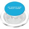 AI Agent Coder Dev Humor Tech Meme I miei agenti spediscono mentre gioco Coder Hackathons Humor Meme PopSockets PopGrip per MagSafe