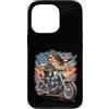 Lincoln Motorcycle Patriotic Merch Store Custodia per iPhone 13 Pro Abraham Abe Lincoln Motorcycle USA Flag Biker 4 luglio