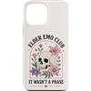 Emo Moms Club Retro Designs Custodia per iPhone 13 Pro Max Elder Emo Club Non era un teschio floreale in fase gotica