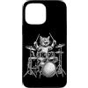 Drumming Cat Playing Drums Gifts Men Wom Custodia per iPhone 13 Pro Max Cat Drumming Rock And Roll Kitten Drummer Suonare la batteria