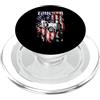 Funny Truck Driver Trucker Apparel Trucker America Flag Funny Truck Driver PopSockets PopGrip per MagSafe