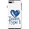 Diabetes Awareness Designs Custodia per iPhone 7 Plus/8 Plus Team Type 1 Supporto per la sensibilizzazione al diabete
