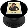 Funny Mexican Designs for Family Funny Mexican Design for Aunt - La Tia Rockera PopSockets PopGrip Adesivo