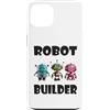 Robots, Space Tech and Robotics Custodia per iPhone 13 Robot Builder, divertente Robot