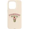 Sweet Matcha Studio Custodia per iPhone 15 Pro Fragola Matcha Latte Carino Estetica