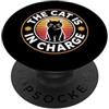 Cat Mom And Cat Dad Design The Cat Is In Charge PopSockets PopGrip Adesivo