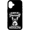 Miniature Bull Terrier Fun Bull Terrier Custodia per iPhone 16 Bull Terrier in miniatura, divertente Bull Terrier in miniatura