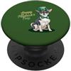 Chihuahua Puppy Lover PS Buon giorno di San Pawtrick - Chihuahua San Patrizio zampa PopSockets PopGrip Adesivo