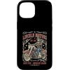 Lincoln Motorcycle Patriotic Merch Store Custodia per iPhone 15 Vintage Abraham Lincoln Abe Lincoln Equitazione Moto Uomini