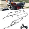 DFFMQSJ Compatibile con Suzuki GN125 HJ125-8 portapacchi posteriore per moto, cromato, portapacchi, portapacchi posteriore, supporto per bauletto superiore, prolunga, porta scaffale, accessori