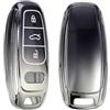 kwmobile Custodia Compatibile con Audi A6 A7 A8 Q7 Q8 con 3 tasti Keyless - Cover Chiavi Auto Protezione Copri Telecomando - Copertina Chiave - Copertura Gommata Silicone TPU