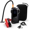 TANIASHOP Booster Avviatore Auto 4 in 1 Jump Starter con Compressore 150 PSI Powerbank USB Type-C con Torcia LED Display LCD Digitale Avviatore Batteria Emergenza per Auto Moto Bici Gonfiatore Portatile
