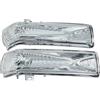 TOPOLVLCKC Indicatore direzione specchietto retrovisore Per Fiat Doblo 2010-2015 Specchietto Retrovisore Indicatore Ripetitore Lato Sinistro/Destra 71765377 71765449 (2pcs a pair)
