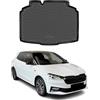 OMAC Tappetino Baule Vasca Baule Compatibile con Skoda Fabia 2021-2026 Inferiore Gomma TPE Nero