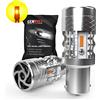 CENMOLL 382 P21W Lampadina Giallo Ambra, P21W Lampadine per Auto Ba15s Lampadina Led 4000LM 500% Luminosità Canbus Senza Errori per Auto Indicatori di Direzione Anteriori o Posteriori, Confezione da 2