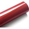 SOFIALXC 6D In Fibra di Carbonio Vinile Adesivi Pellicola Alta Lucida Moto Tablet Decalcomanie Accessori Auto Styling-Red-25cmx150cm
