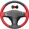 Shining Wheat Coprivolante in pelle nera per Toyota RAV4 2006-2013 Yaris XB 2008 (pelle nera + pelle rossa)